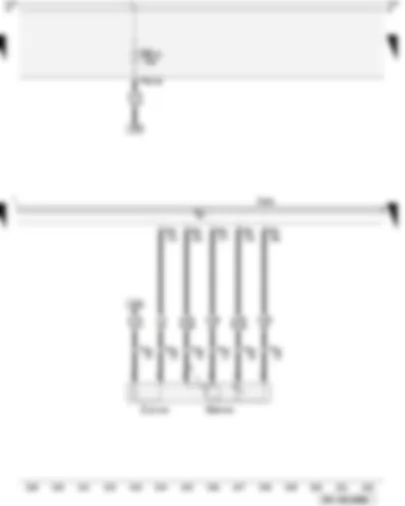 Wiring Diagram  AUDI A3 2009 - Lambda probe