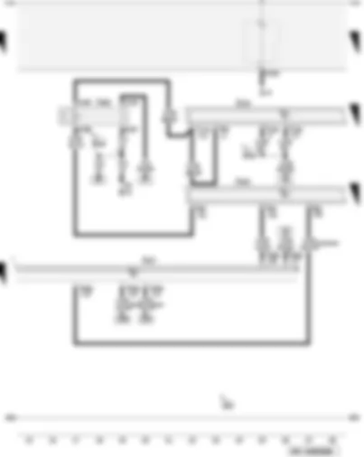 Wiring Diagram  AUDI A3 2009 - Electronics box supply - terminal 50 voltage supply relay