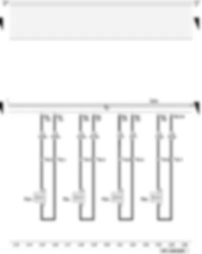 Wiring Diagram  AUDI A3 2009 - Injectors