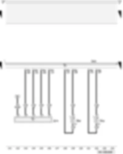 Wiring Diagram  AUDI A3 2009 - Air mass meter - coolant temperature sender - radiator outlet coolant temperature sender