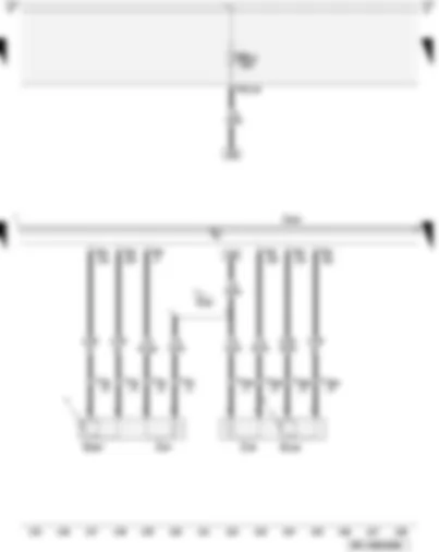 Wiring Diagram  AUDI A3 2009 - Lambda probes after catalytic converter