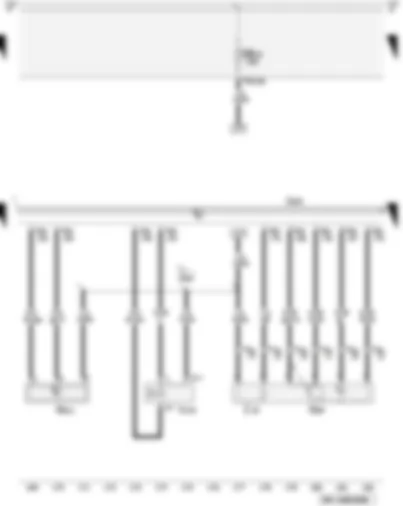 Wiring Diagram  AUDI A3 2009 - Lambda probe - pressure sensor - fuel system diagnostic pump