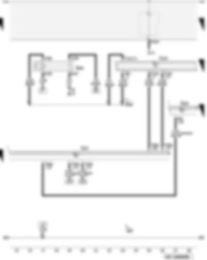 Wiring Diagram  AUDI A3 2009 - Electronics box supply - terminal 50 voltage supply relay