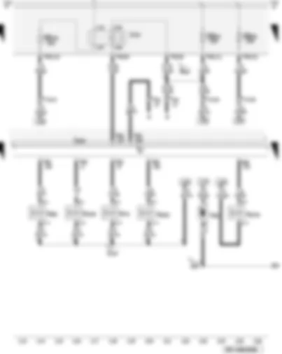 Wiring Diagram  AUDI A3 2009 - Current supply relay - solenoid valves