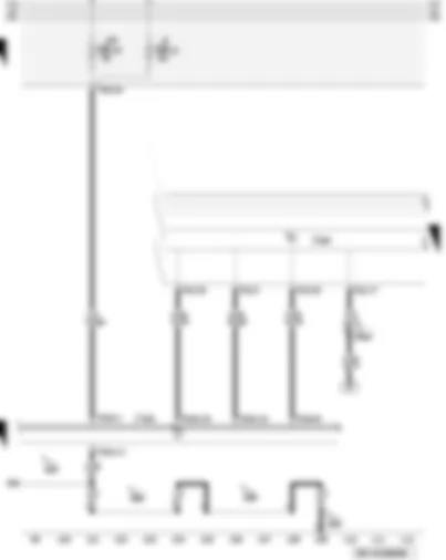 Wiring Diagram  AUDI A3 2009 - Data bus diagnostic interface - control unit in dash panel insert