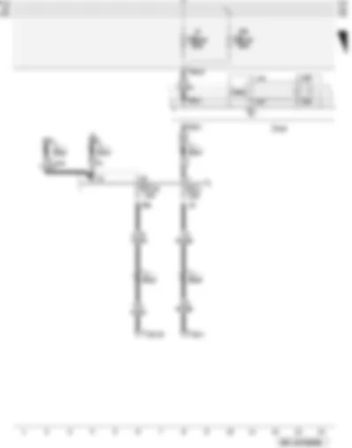 Wiring Diagram  AUDI A3 2009 - Diagnostic connector - terminal 15 voltage supply relay 2 - fuses