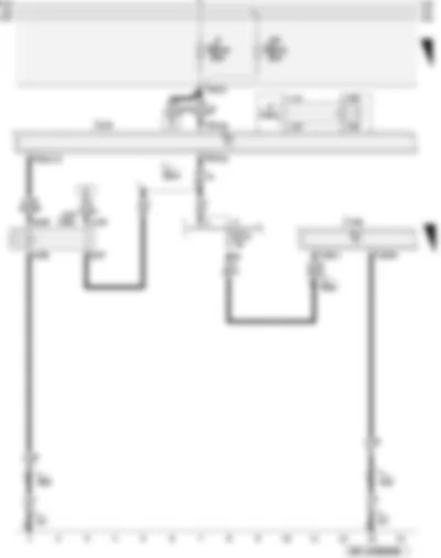 Wiring Diagram  AUDI A3 2009 - Terminal 15 voltage supply relay 2 - parking aid control unit - fuses on fuse holder
