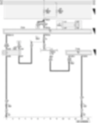 Wiring Diagram  AUDI A3 2009 - Terminal 15 voltage supply relay 2 - parking aid control unit - fuses on fuse holder