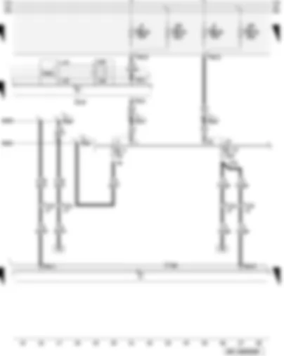 Wiring Diagram  AUDI A3 2009 - Driver seat heating control unit - terminal 15 voltage supply relay 2