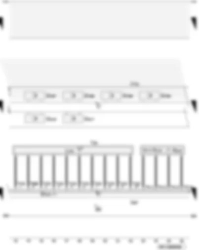 Wiring Diagram  AUDI A3 2009 - Selector lever position display - selector lever locked in position P switch - clutch travel sender - gear selector movement sensor