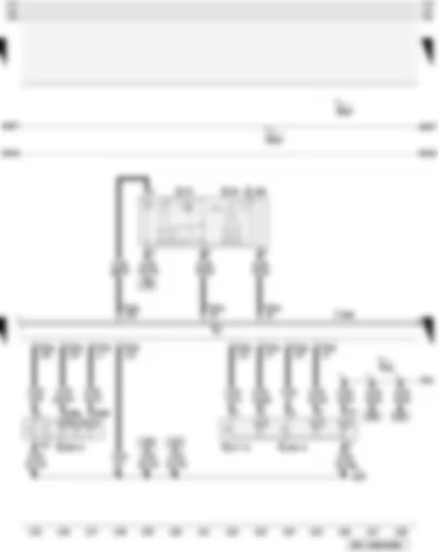 Wiring Diagram  AUDI A3 2009 - Mirror adjustment switch - alarm system off switch - driver side interior locking button for central locking system