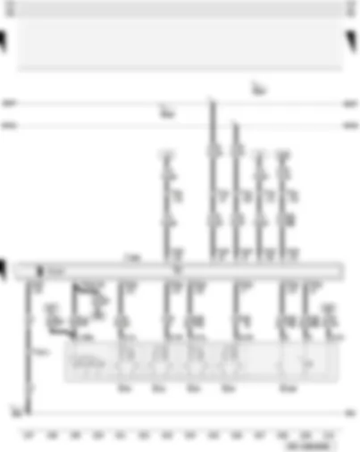 Wiring Diagram  AUDI A3 2009 - Window regulator switch - driver side