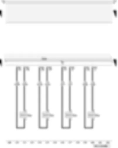 Wiring Diagram  AUDI A3 2009 - Injectors