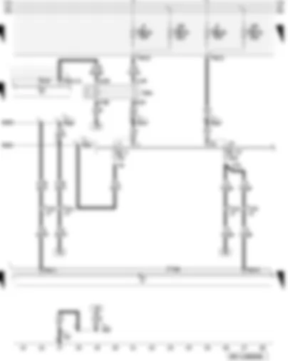 Wiring Diagram  AUDI A3 2012 - Driver seat heating control unit - terminal 15 voltage supply relay 2