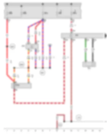 Wiring Diagram  AUDI A3 2012 - Control unit with display for radio and navigation - Voltage stabiliser