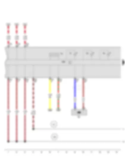 Wiring Diagram  AUDI A3 2009 - Immobiliser reader coil - Control unit in dash panel insert