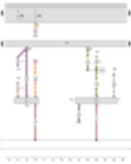 Wiring Diagram  AUDI A3 2009 - Brake light switch - Brake pedal switch - Clutch position sender - Onboard supply control unit