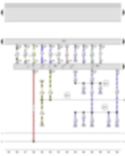 Wiring Diagram  AUDI A3 2009 - Light switch - Switch and instrument illumination regulator - Front and rear fog light switch - Onboard supply control unit