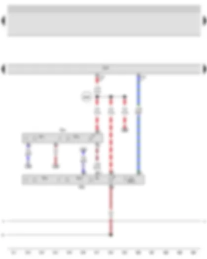 Wiring Diagram  AUDI A3 2009 - Onboard supply control unit - Front roof module - Rear interior light