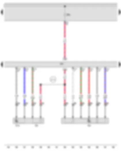 Wiring Diagram  AUDI A3 2009 - Lambda probe - Lambda probe after catalytic converter - Engine control unit