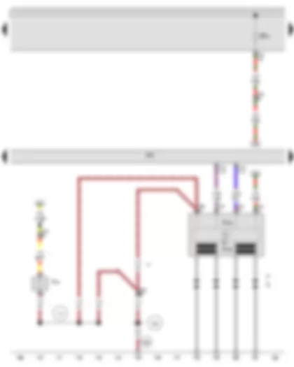 Wiring Diagram  AUDI A3 2009 - Engine control unit - Output stage