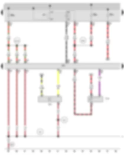 Wiring Diagram  AUDI A3 2009 - Motronic control unit - Main relay