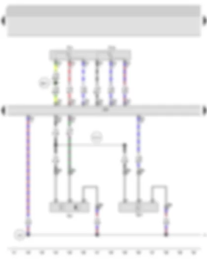 Wiring Diagram  AUDI A3 2009 - Hall sender - Accelerator position sender - Motronic control unit