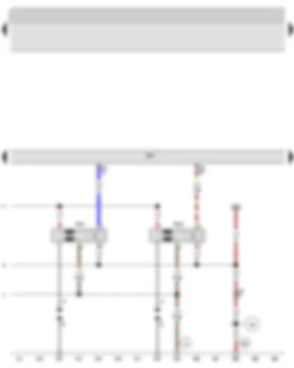 Wiring Diagram  AUDI A3 2009 - Motronic control unit - Ignition coil 3 with output stage - Ignition coil 4 with output stage