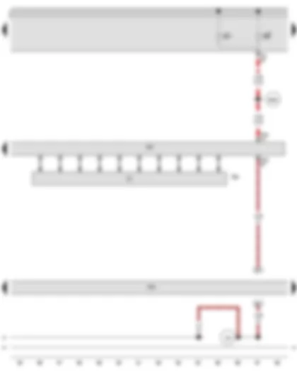 Wiring Diagram  AUDI A3 2009 - Steering angle sender - Steering column electronics control unit - Data bus diagnostic interface