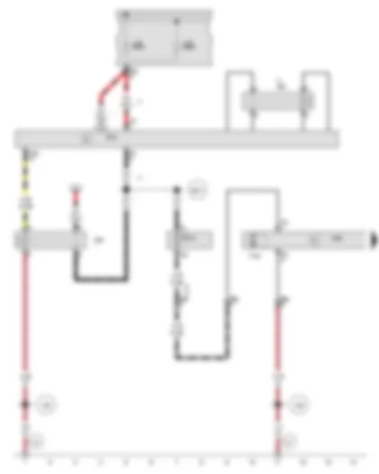 Wiring Diagram  AUDI A3 2012 - All-wheel drive control unit - Onboard supply control unit - Terminal 15 voltage supply relay 2 - Oil pressure control motor