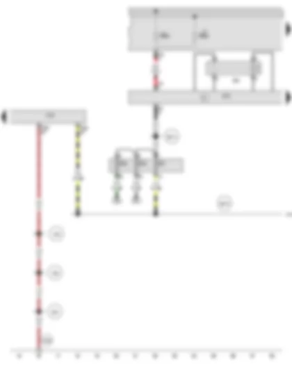 Wiring Diagram  AUDI A3 2009 - Onboard supply control unit - Terminal 15 voltage supply relay 2 - Control unit for cornering light and headlight range control