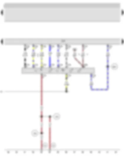 Wiring Diagram  AUDI A3 2009 - Light switch - Front and rear fog light switch - Onboard supply control unit