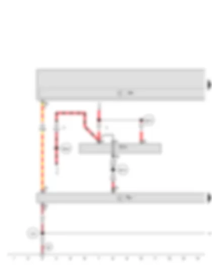 Wiring Diagram  AUDI A3 2009 - Auxiliary heater control unit - Remote control receiver for auxiliary heater