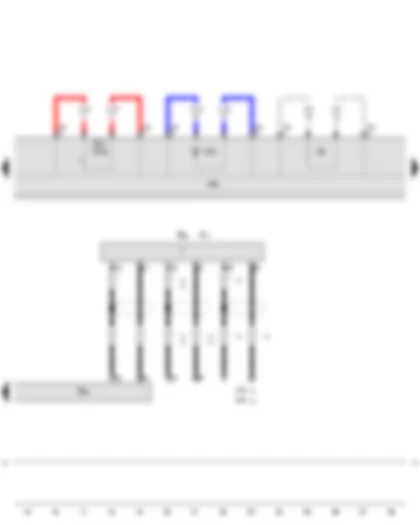 Wiring Diagram  AUDI A3 2011 - Auxiliary heater control unit - Aerial - Remote control receiver for auxiliary heater