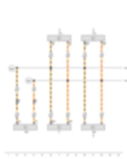 Wiring Diagram  AUDI A3 2009 - Connection 1 (powertrain CAN bus - high) - in main wiring harness - Connection 1 (powertrain CAN bus - low) - in main wiring harness