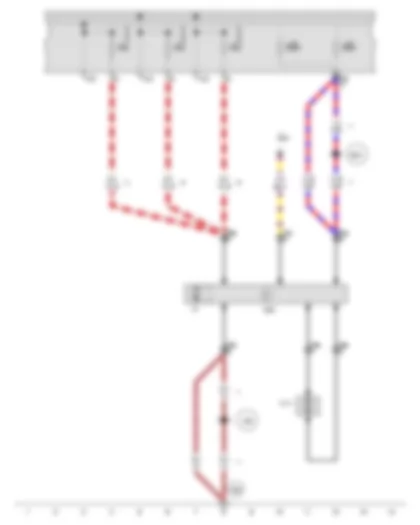 Wiring Diagram  AUDI A3 2012 - Radiator fan control unit - Radiator fan - Radiator fan 2