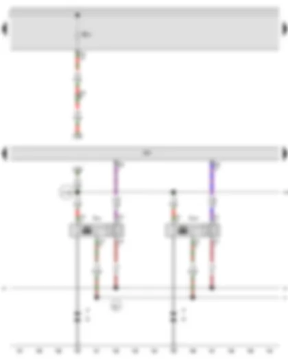 Wiring Diagram  AUDI A3 2012 - Engine control unit - Ignition coil 1 with output stage - Ignition coil 2 with output stage