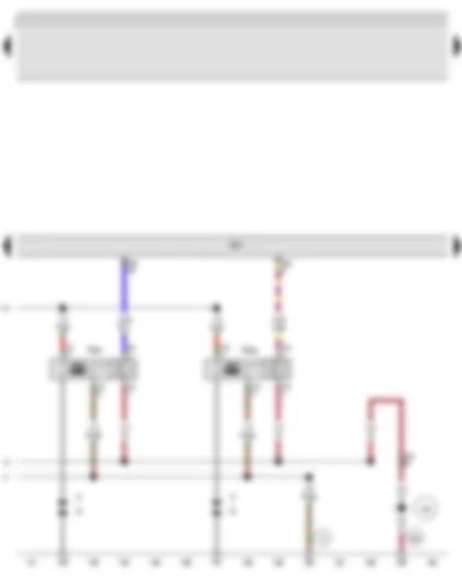 Wiring Diagram  AUDI A3 2012 - Engine control unit - Ignition coil 3 with output stage - Ignition coil 4 with output stage