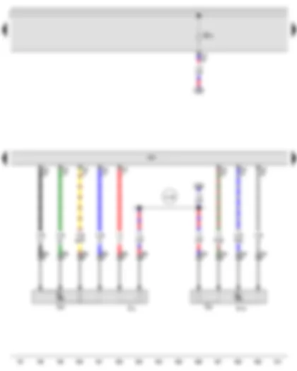 Wiring Diagram  AUDI A3 2011 - Lambda probe - Lambda probe after catalytic converter - Engine control unit