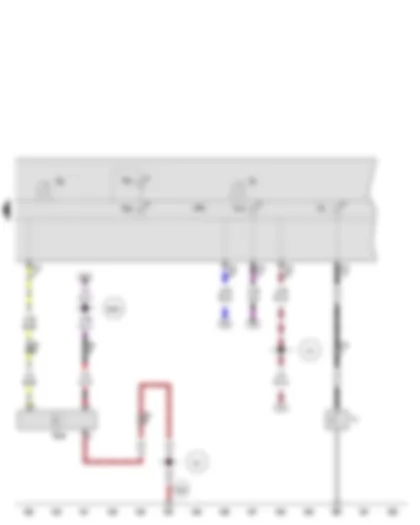 Wiring Diagram  AUDI A3 2012 - Oil pressure switch - Oil level and oil temperature sender - Control unit in dash panel insert