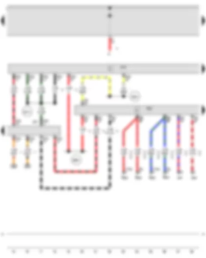 Wiring Diagram  AUDI A3 2012 - Onboard supply control unit - Steering column electronics control unit - Engine control unit