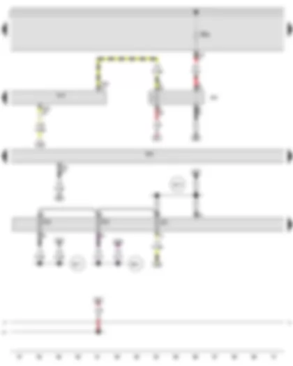 Wiring Diagram  AUDI A3 2011 - Onboard supply control unit - Engine control unit - Terminal 15 voltage supply relay 2