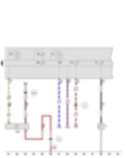 Wiring Diagram  AUDI A3 2012 - Oil pressure switch - Oil level and oil temperature sender - Control unit in dash panel insert