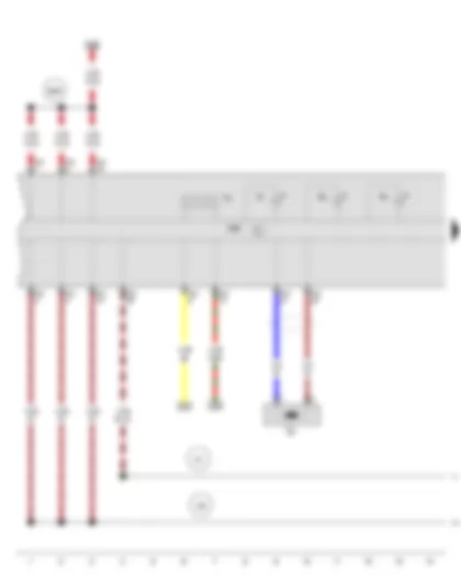 Wiring Diagram  AUDI A3 2012 - Immobiliser reader coil - Control unit in dash panel insert