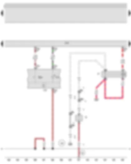 Wiring Diagram  AUDI A3 2013 - Heated rear window relay - Heater control unit - Onboard supply control unit - Heated rear window