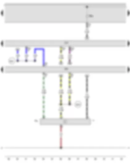 Wiring Diagram  AUDI A3 2011 - Brake pedal switch - Onboard supply control unit - Engine control unit