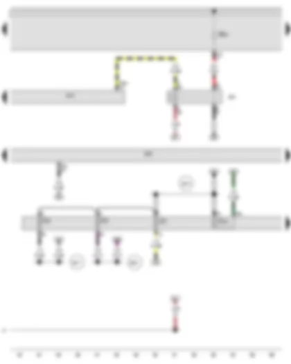 Wiring Diagram  AUDI A3 2013 - Onboard supply control unit - Engine control unit - Terminal 15 voltage supply relay 2