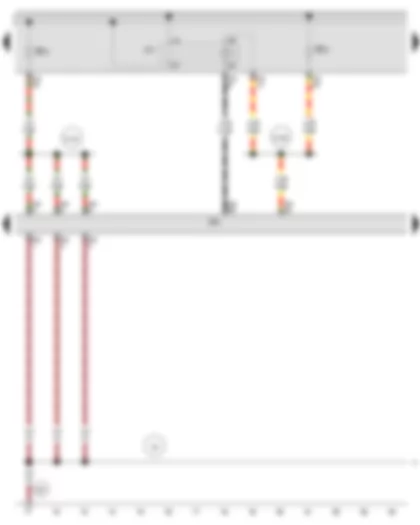 Wiring Diagram  AUDI A3 2011 - Terminal 30 voltage supply relay - Engine control unit