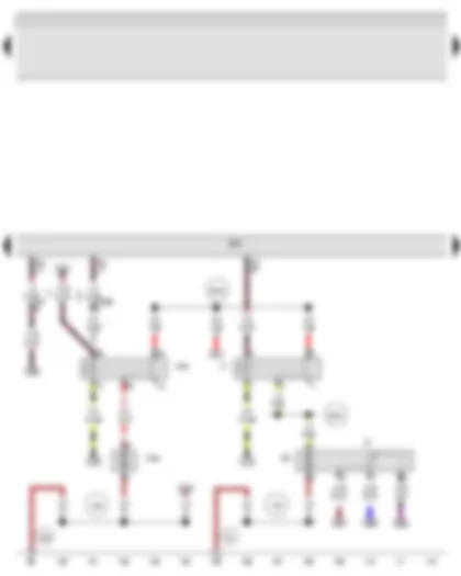 Wiring Diagram  AUDI A3 2013 - Fuel gauge sender - Fuel system pressurisation pump - Fuel pump relay - Engine control unit - Relay for supplementary fuel pump - Supplementary fuel pump