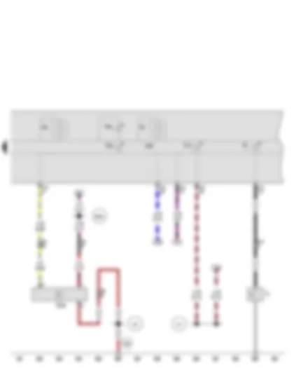 Wiring Diagram  AUDI A3 2011 - Oil pressure switch - Oil level and oil temperature sender - Control unit in dash panel insert